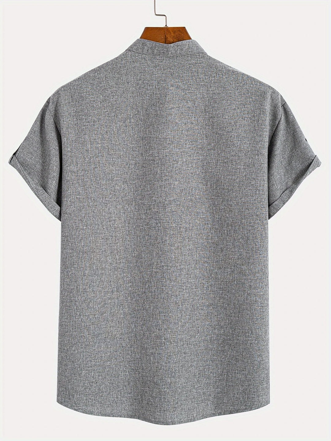 Oliver – Trendy short sleeve shirt with stand-up collar