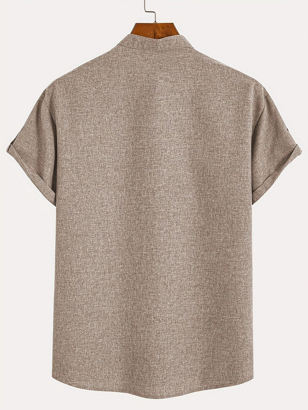 Oliver – Trendy short sleeve shirt with stand-up collar