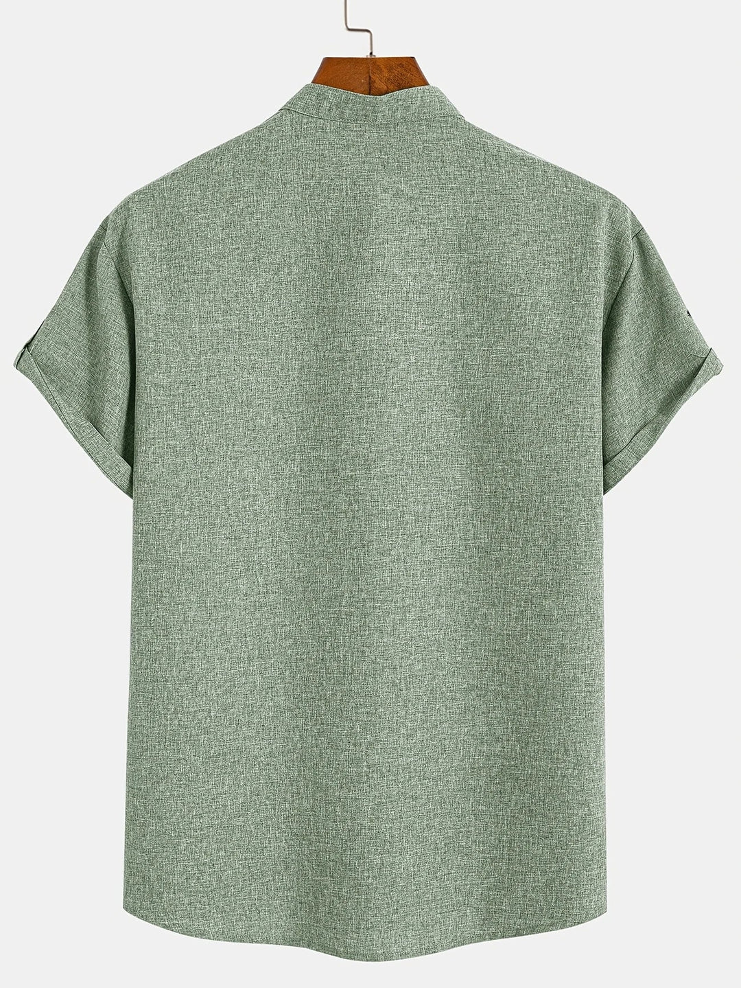 Oliver – Trendy short sleeve shirt with stand-up collar