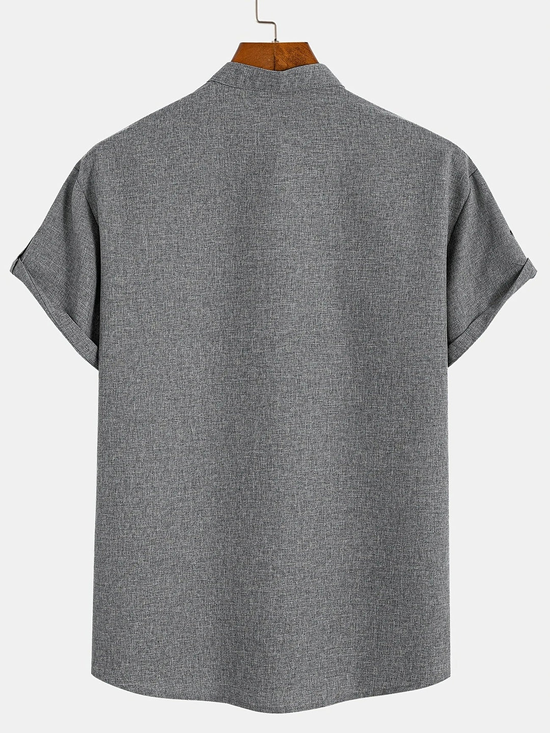 Oliver – Trendy short sleeve shirt with stand-up collar