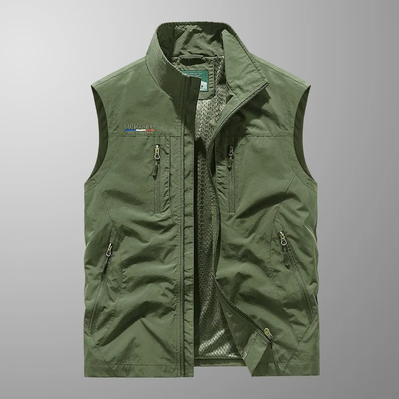 ROBERT™ | Multi-Pocket Breathable Classic Cargo Gilet