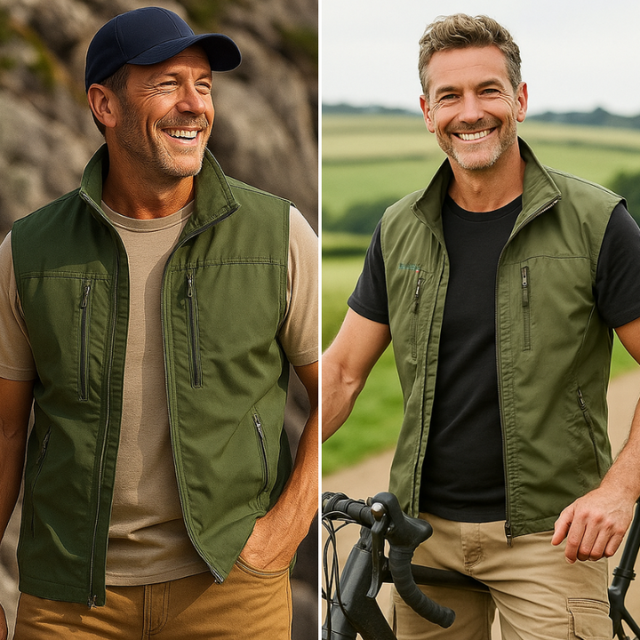 ROBERT™ | Multi-Pocket Breathable Classic Cargo Gilet